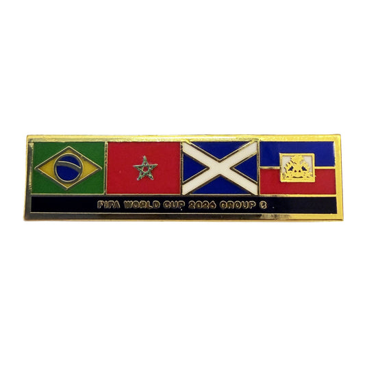 World Cup 2026 Group C Flags Pin Badge
